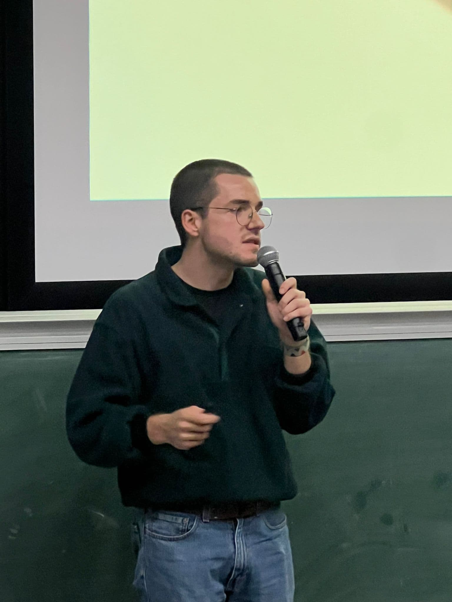 Nathan during a pitch session